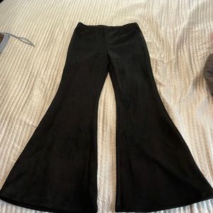 Black flare pants